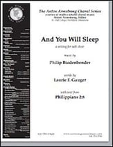 And You Will Sleep SATB choral sheet music cover